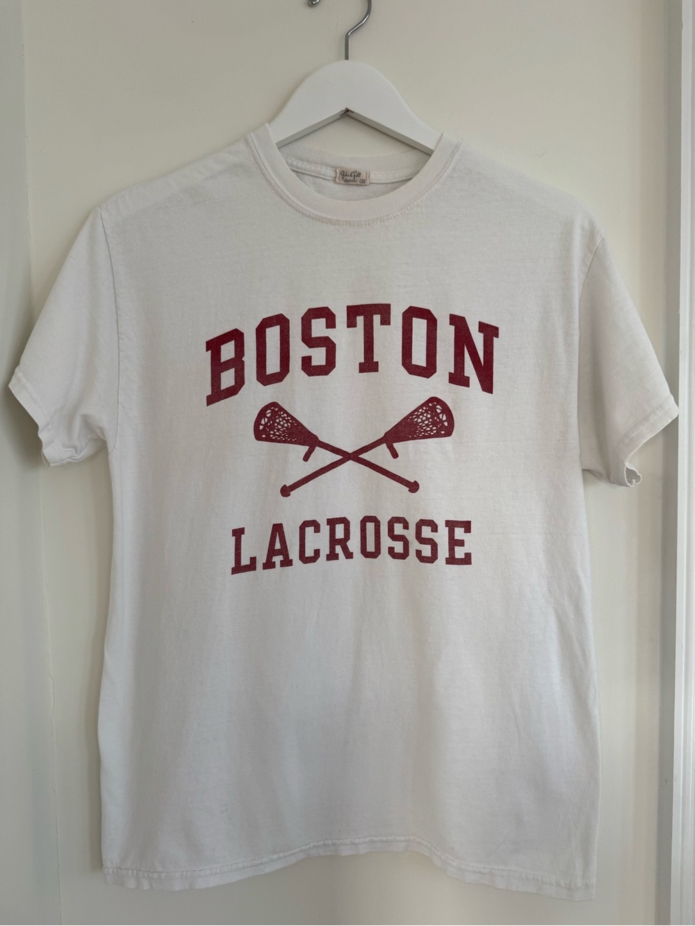 White John Galt / Brandy Melville Boston Lacrosse Graphic Tee